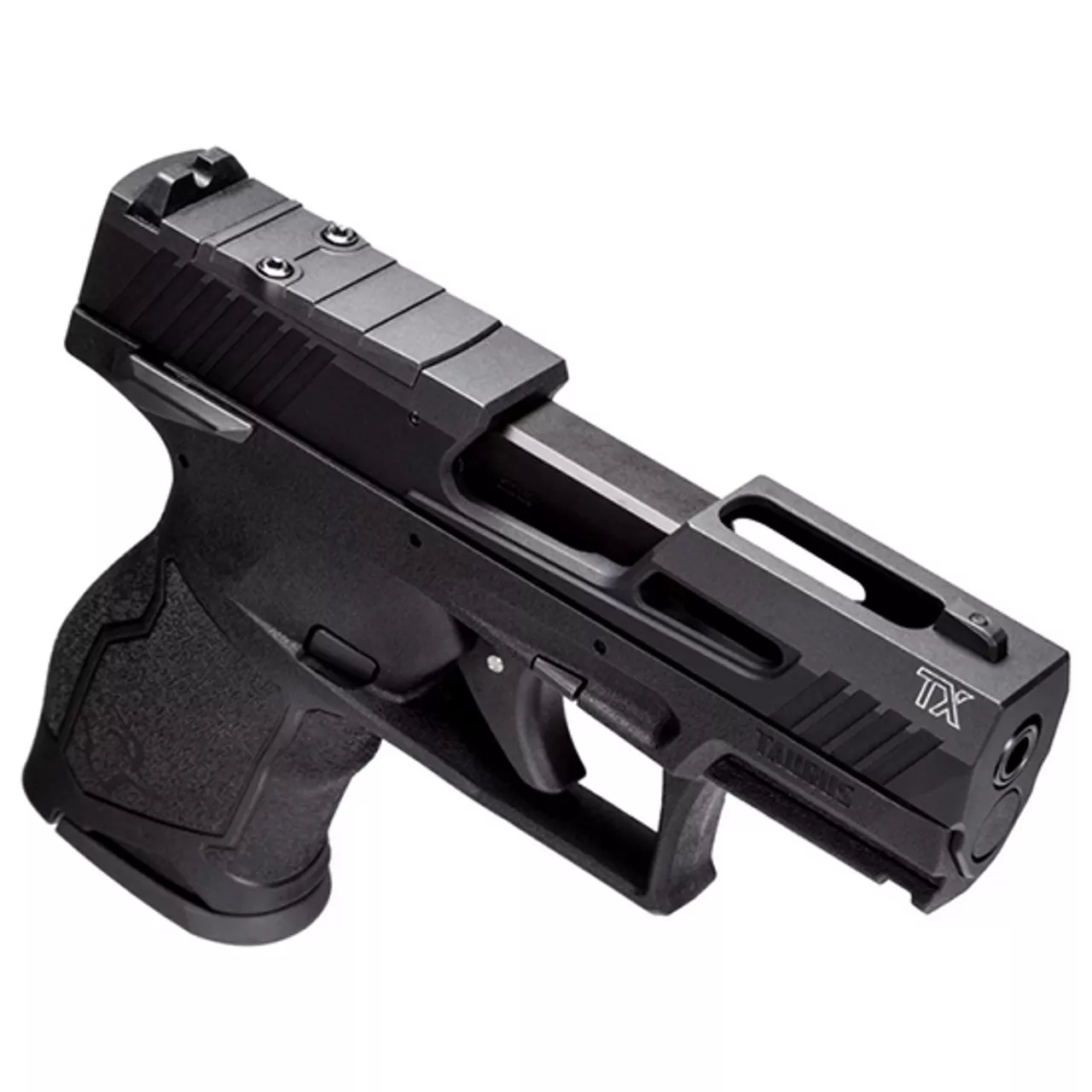 Taurus TX22 22 LR, 3.5″ Compact Threaded Barrel, Black, Manual Safety, Adj. Rear Sight, 10rd