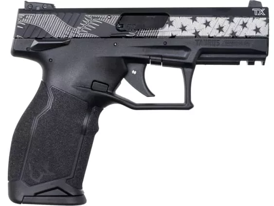 Taurus TX22 22LR Pistol, American Flag Slide