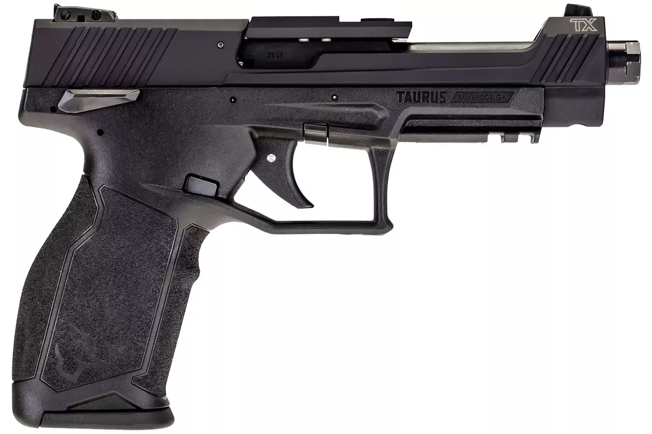 Taurus TX22 Competition 22 LR, 5.25″ Threaded Barrel, Black, Optic Ready, 10rd