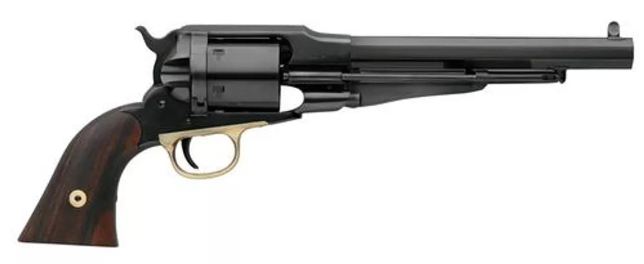 Taylor’s 1858 Remington Conversion Single, .38 Special, 7.3″, 6rd, Walnut Grips, Blued