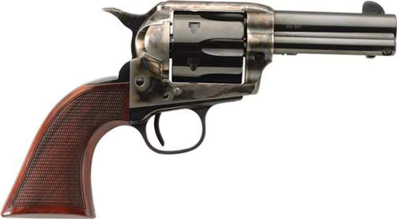 Taylor’s Runnin Iron, .45 Colt, 4.75″, 6rd, Checkered Walnut Grip, Blued