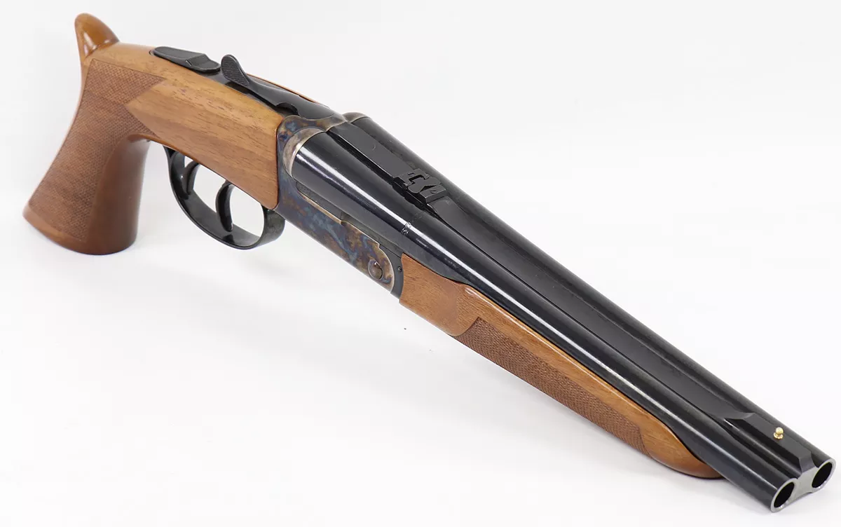 Taylors & Company Davide Pedersoli Double Barrel Howdah 45 LC / 410 Pistol 10.25″ Barrels