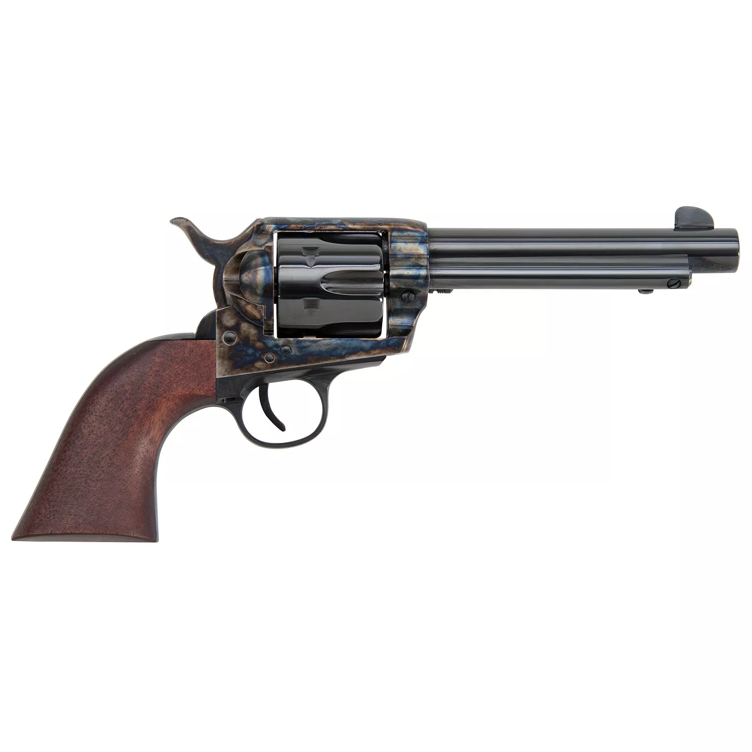 Traditions SAT73801 1873 Frontier 44 Mag 6rd 5.50” Blued Barrel & Cylinder Color Case Hardened Steel Frame Walnut Grip
