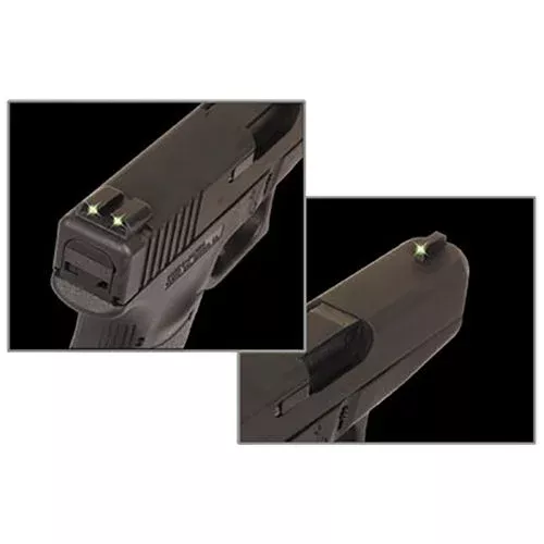 Truglo TG231X Brite-Site Tritium Night Sights Springfield XD Tritium Green Front /Rear Black