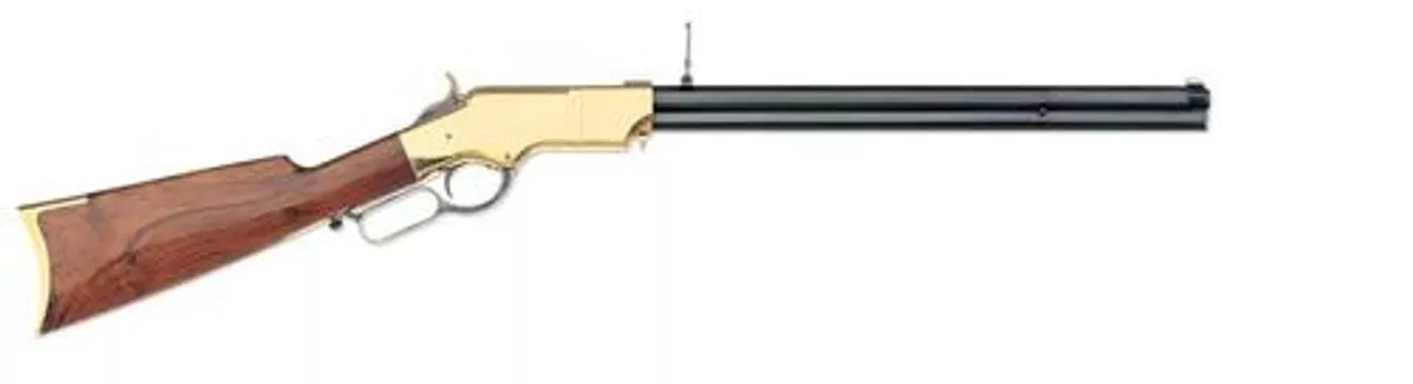 Uberti 1860 Henry Trapper Rifle, .45 Colt, 18.5″, Brass