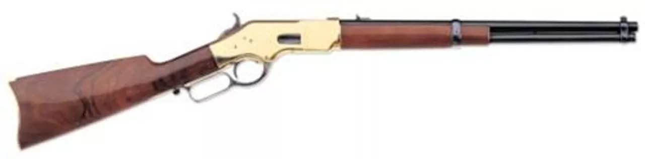 Uberti 1866 Yellowboy Carbine, .38 Special, 19″, Brass