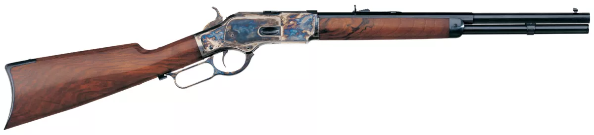 Uberti 1873 Case Hardened 45LC Rifle, 18″ Half Octagonal Barrel