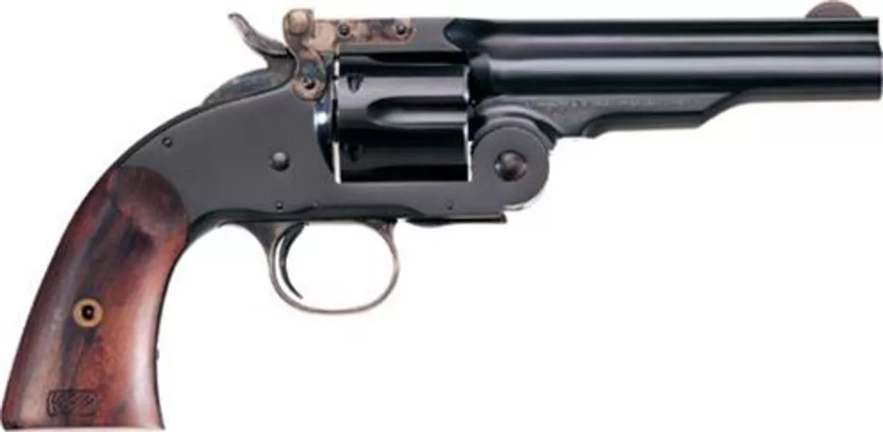 Uberti No. 3 2nd Model Top Break, .38 Special, 5″, Blued, Walnut Grip