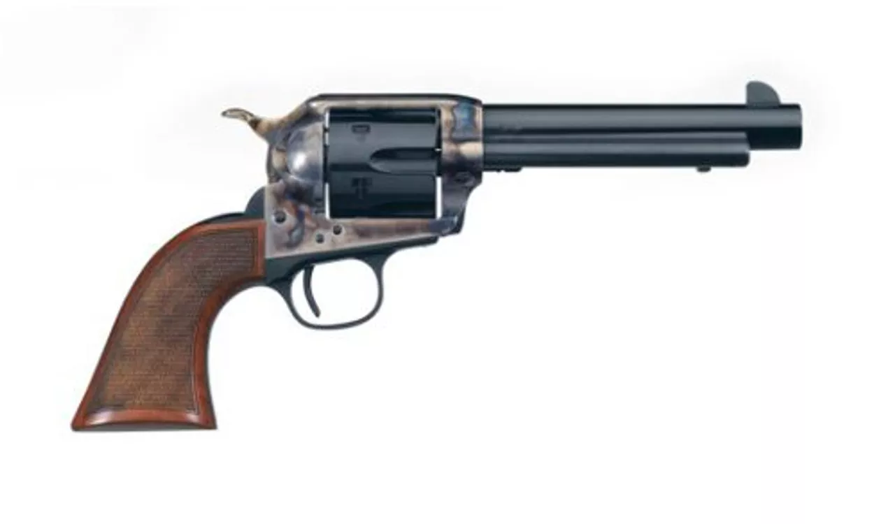 Uberti Short Stroke SASS Pro .45 Colt, 4.75″ Barrel, 6rd, Blued, Case Hardened