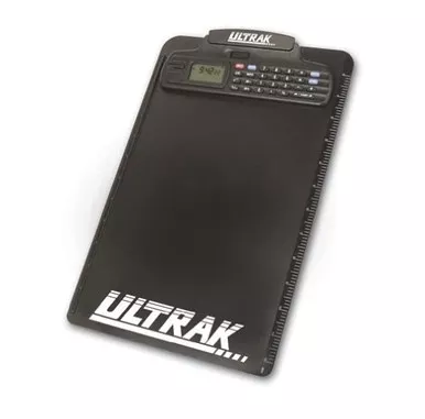 Ultrak Clipboard With Stopwatch & Calculator Solar & Battery Powered USED