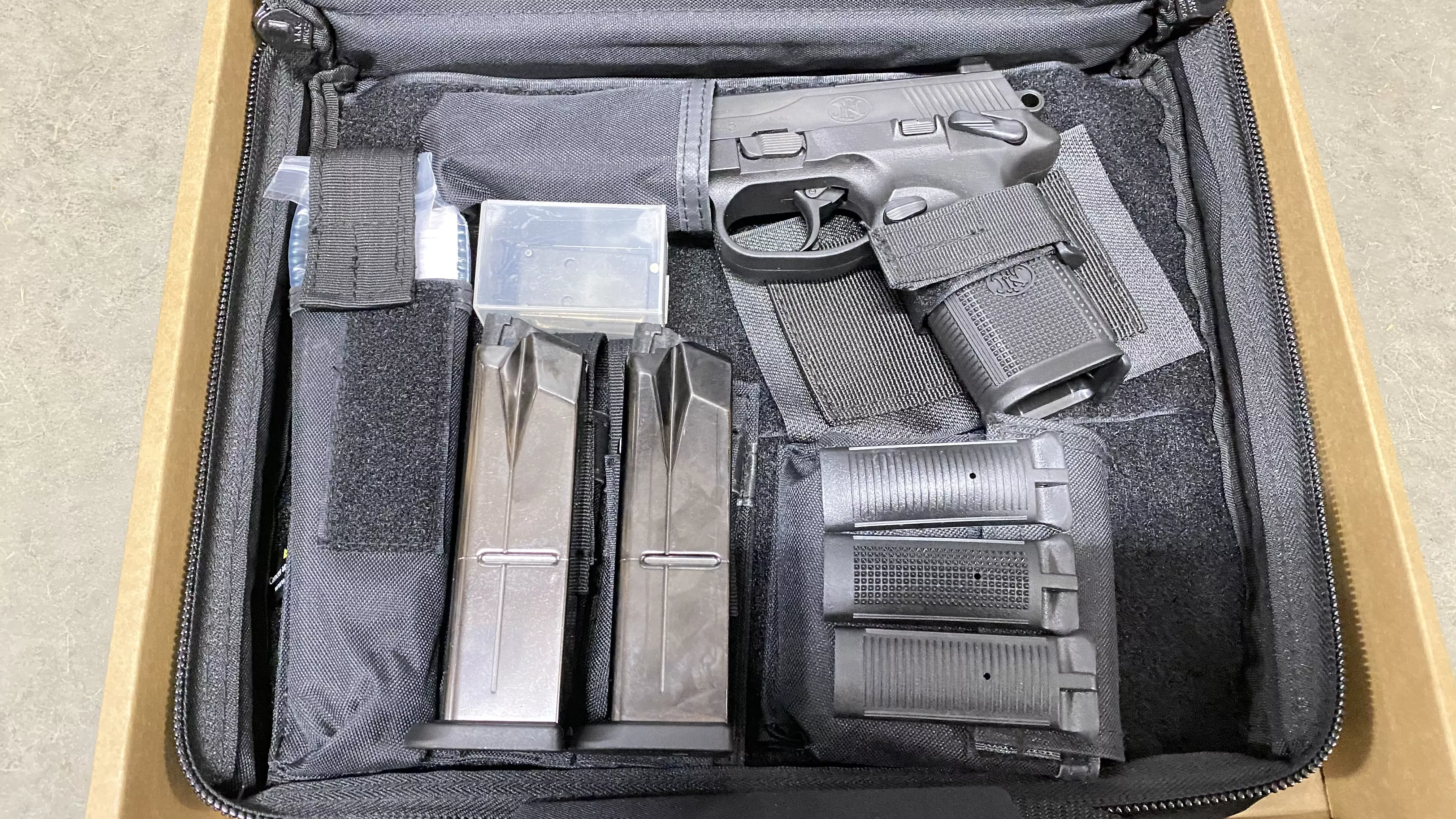 Used FN FNX 45 Tactical 45 Auto Black Night Sights 2-10 rd Mags