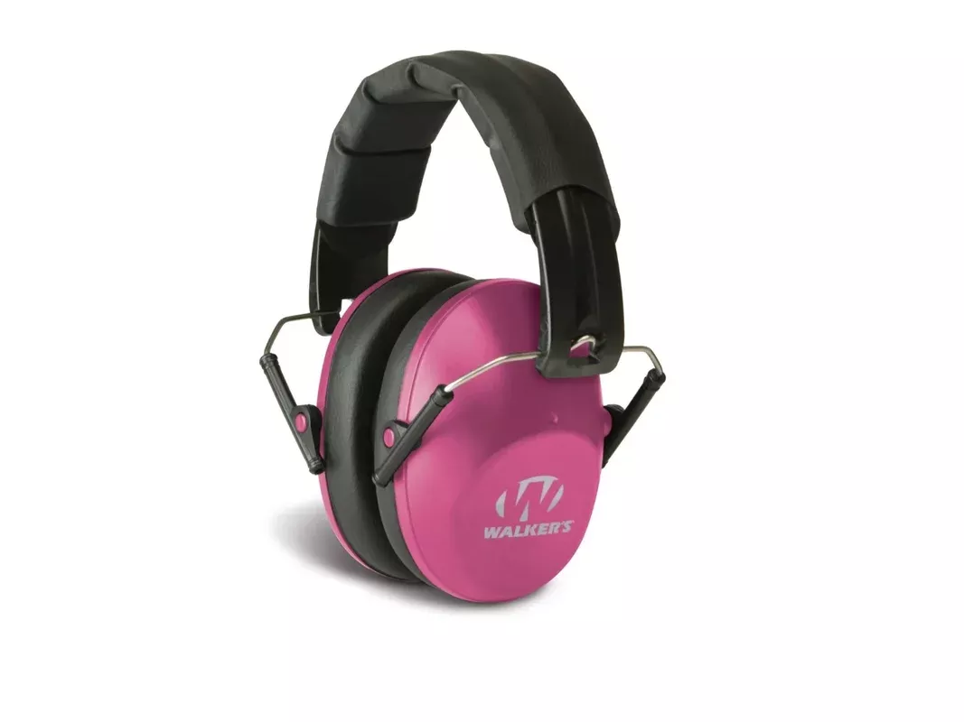 Walkers Low Profile Passive Folding Muff-31dB NRR-Pink