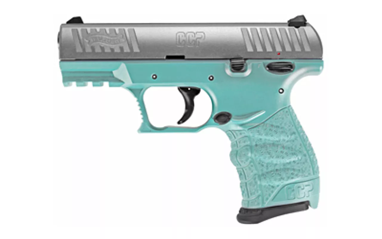 Walther CCP M2 .380 ACP, 3.54″ Barrel, Angel Blue, Stainless, 2x 8rd
