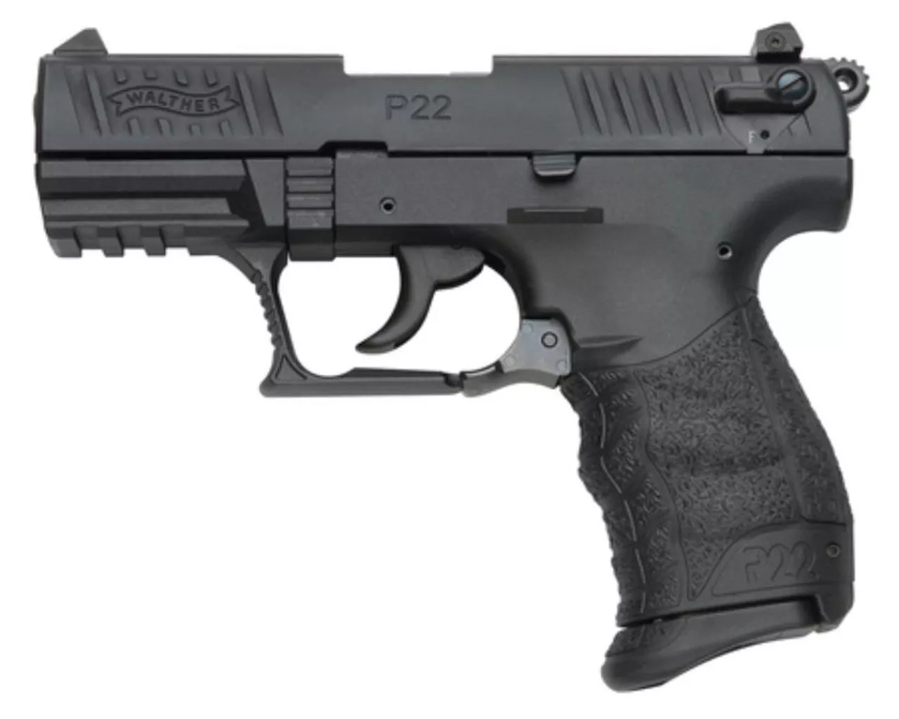 Walther Model P22 No Internal Lock 22LR 3.4 Inch Barrel Black Finish 10 Round