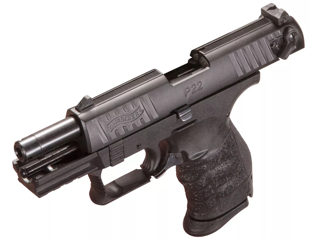 Walther P22 Q *Certified Used* .22 LR, 3.42″ Barrel, 3-Dot Sights, Black, 10rd