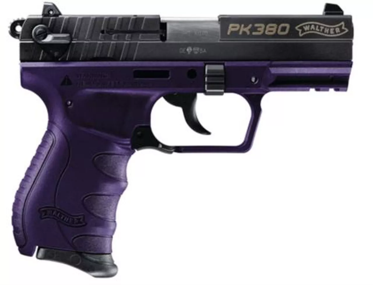 Walther PK380, .380 ACP, 3.66″, 8rd, Purple with Black Slide