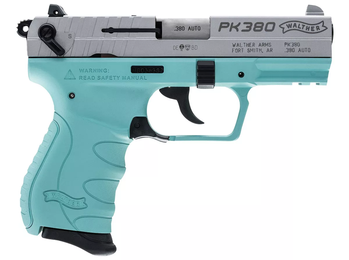 Walther PK380 380 ACP Pistol, Angel Blue