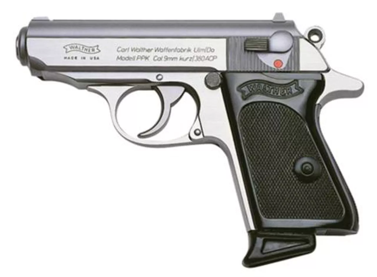 Walther PPK .380 ACP 3.3″ Barrel Stainless Finish 6 Round, 2 Mags