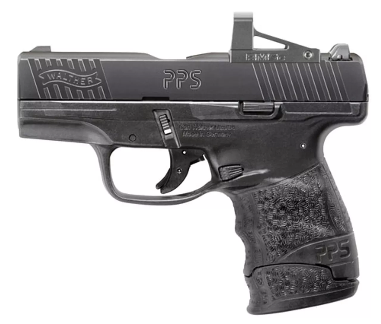 Walther PPS M2 9mm Factory Certified Pre Owned, 3.2″, RMSc, Black, 6rd/7rd, Stock #1
