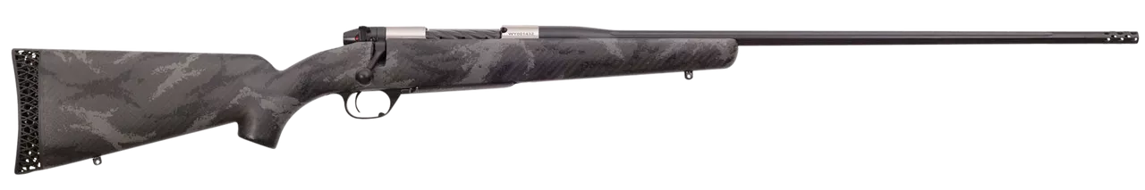 Weatherby Mark V Back Country Titanium, 6.5 Weatherby RPM, 26″ Barrel, Steel Barrel, Black Grey And Titanium, Carbon Fiber Stock, 4rd