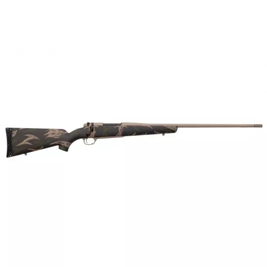 Weatherby Mark V Backcountry .6.5-300 Weatherby Mag Bolt Action LH Rifle, Green and Tan Sponge Pattern Accent – MBC01N653WL8B