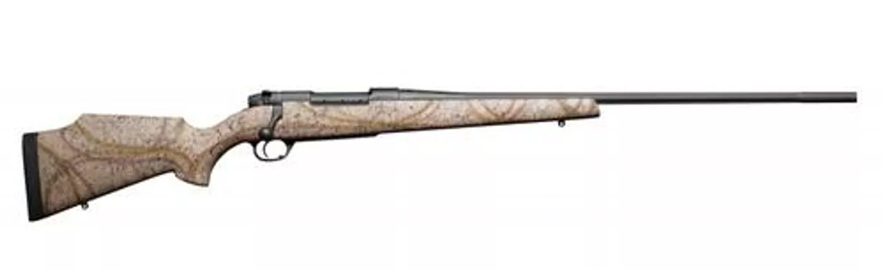 Weatherby Mark V Outfitter RC, .270 Wby Mag, 26″ Fluted, Armor Black Cerakote, Tan Composite Stock