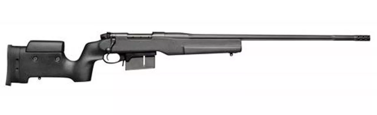 Weatherby Mark V Tacmark, .338 Lapua Mag, 28″ Fluted, Blued, Tactical Stock