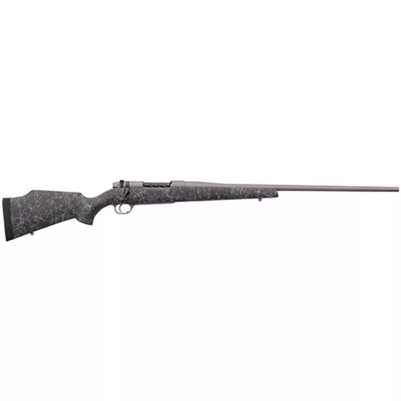 Weatherby Mark V Weathermark 6.5-300 Weatherby Mag, 26″ Tac Gray Cerakote, Gray Webbing, Monte Carlo, RH, 3rd
