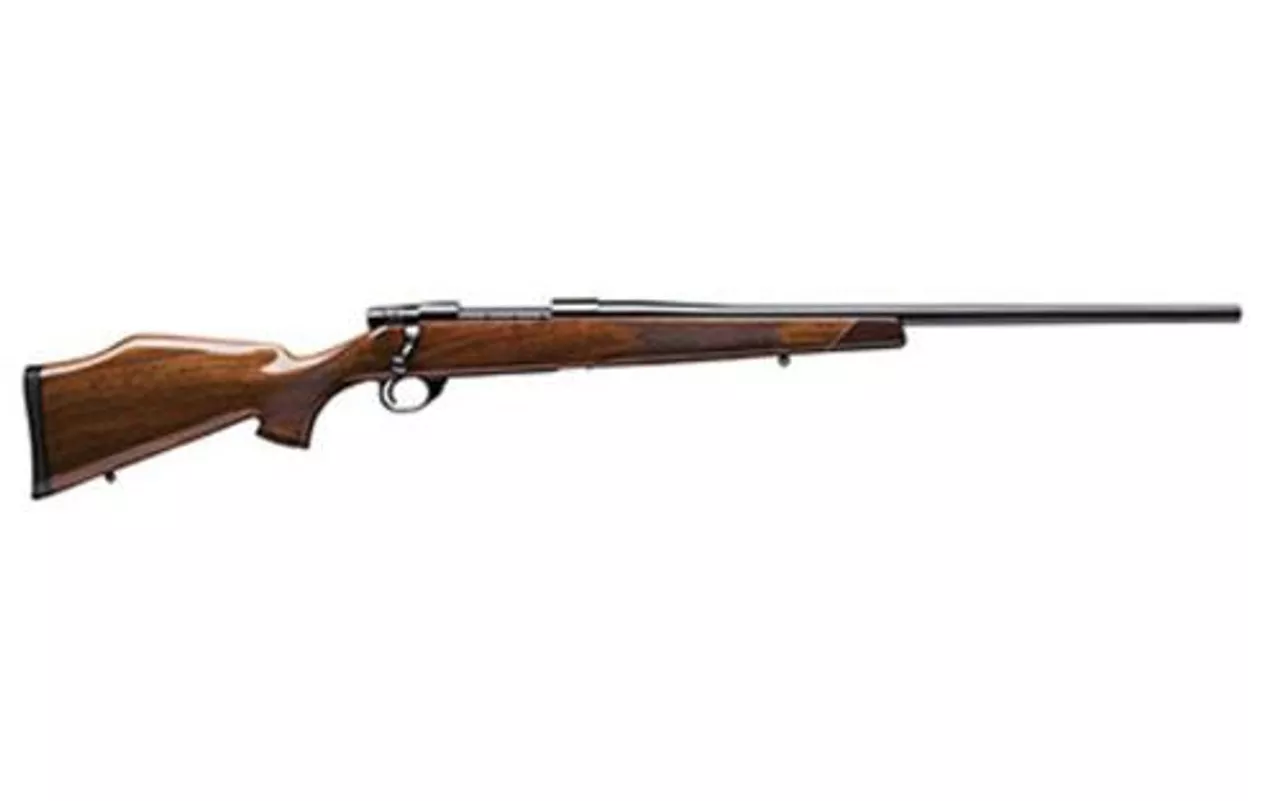 Weatherby Vanguard 70th Anniversary, .300 Wby Mag, 24″, Blued, Gloss Walnut Stock