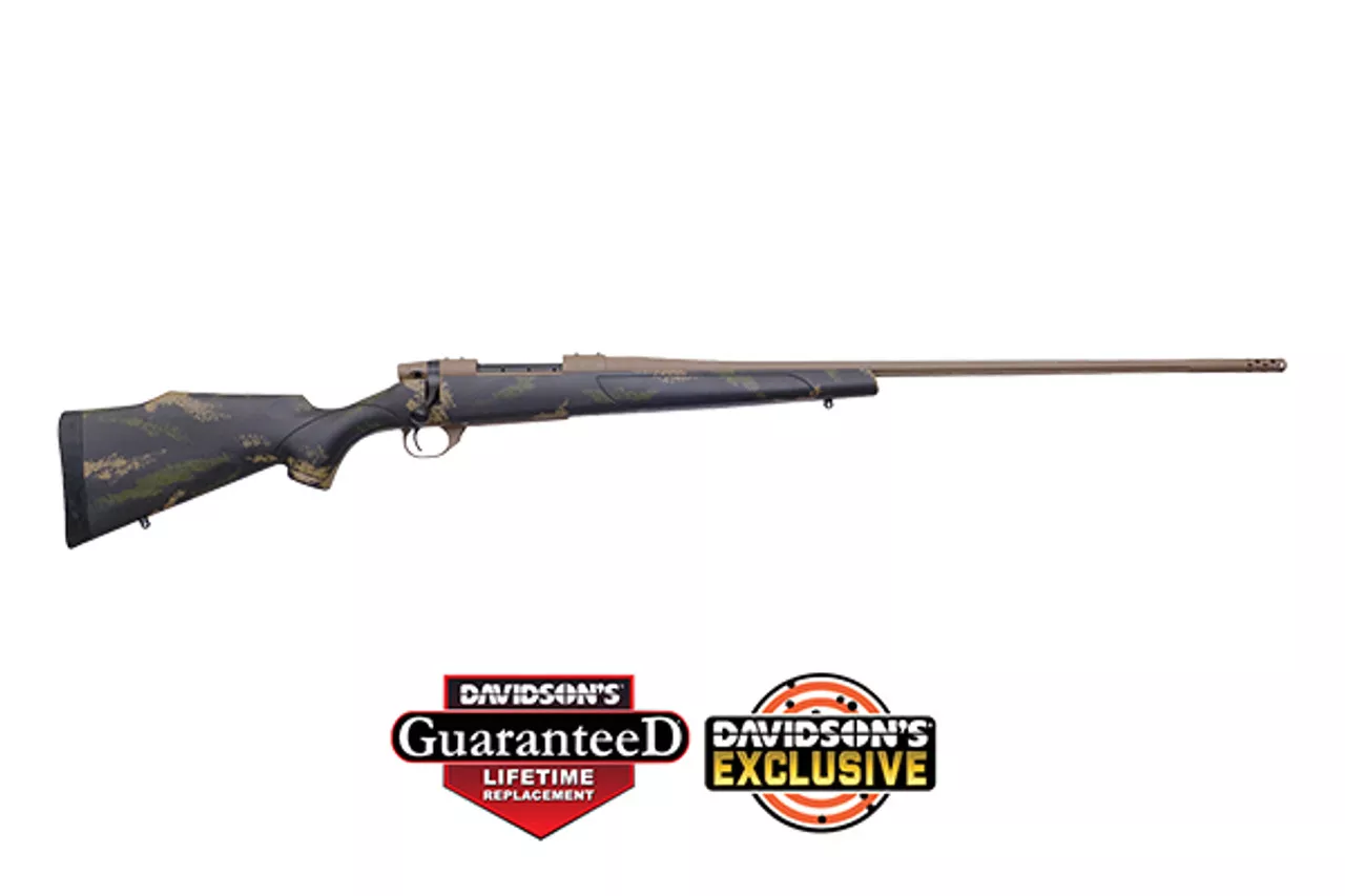 Weatherby Vanguard High Country 6.5×300 Weatherby Mag, 26″ FDE Cerakote, FDE & Green Sponge Pattern Monte Carlo Stock 3 rd