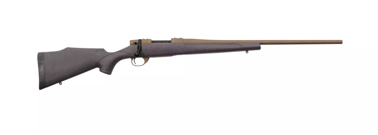 Weatherby Vanguard Weatherguard Bronze, Bolt Action, 257 Weatherby Magnum, 26″ Barrel, Burnt Bronze Finish, Synthetic Stock, 3Rd