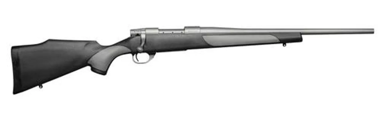 Weatherby Vanguard Weatherguard Carbine, .223 Rem, 20″, Tactical Grey, Griptonite Stock