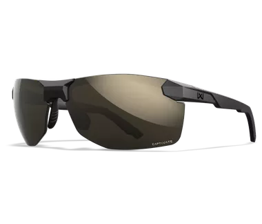 Wiley X Prime XL Captivate Polarized Tungsten Mirror/Matte Black Frame Sunglasses