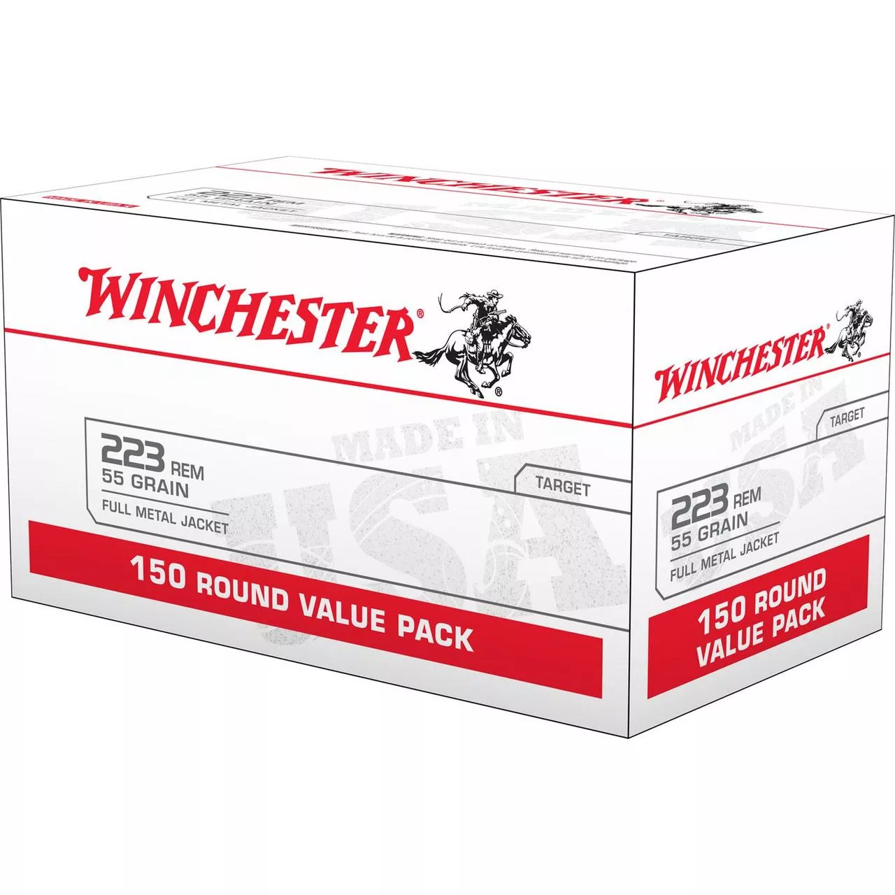 WINCHESTER 223 55GR FMJ 150 ROUNDS WM223150 LAKE CITY