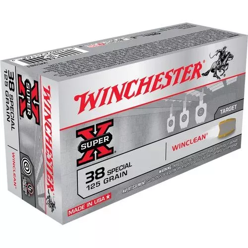 Winchester Ammo WC381 Super-X38 Special 125 gr Brass Enclosed Base 50 Bx/ 10 Cs
