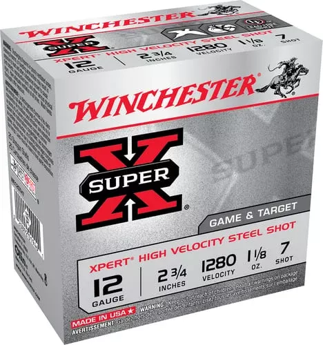 Winchester Ammo WE12GTH7 Super X Xpert High Velocity 12Gauge 2.75″ 1 1/8oz 7Shot 25 Per Box/10 Case