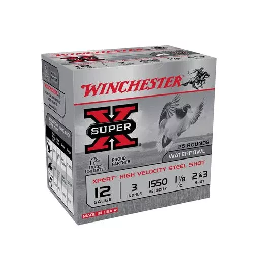 Winchester Ammo WEX12323 X-pert Waterfowl 12 Gauge 3″ 1 1/8 oz 2 Shot 3 Shot 25 Bx/ 10 Cs