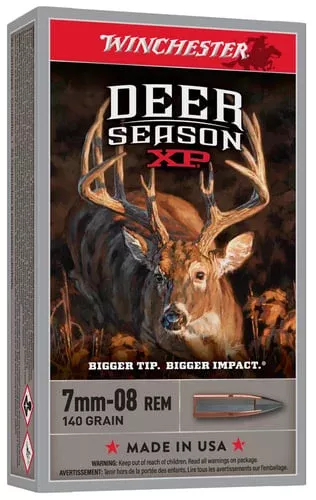 Winchester Deer Season XP Rifle Ammunition 7mm-08 Rem 140 gr. PT 2800 fps 20/ct