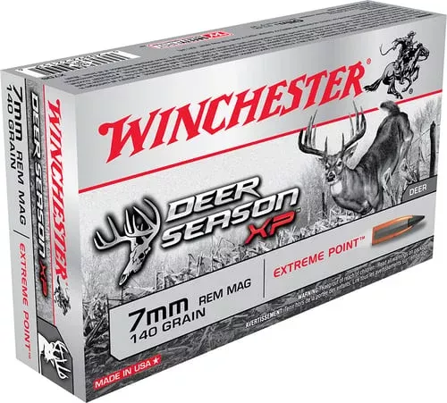 Winchester Deer Season XP Rifle Ammunition 7mm Rem Mag 140 gr. PT 3100 fps 20/ct