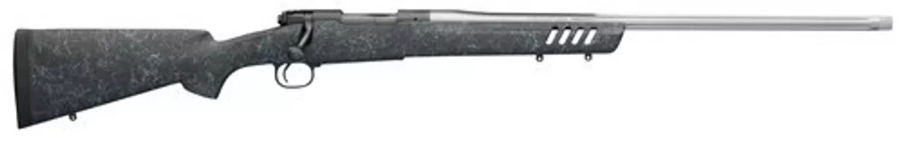 Winchester Model 70 Coyote Light .243 Win, 24″ Barrel, Bell & Carlson Stock, Black/Gray Webbing, 5rd