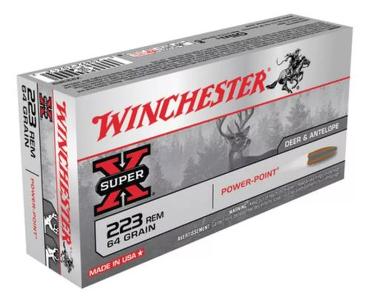 Winchester Super-X .223 Remington 64gr, Power Point 20rd Box