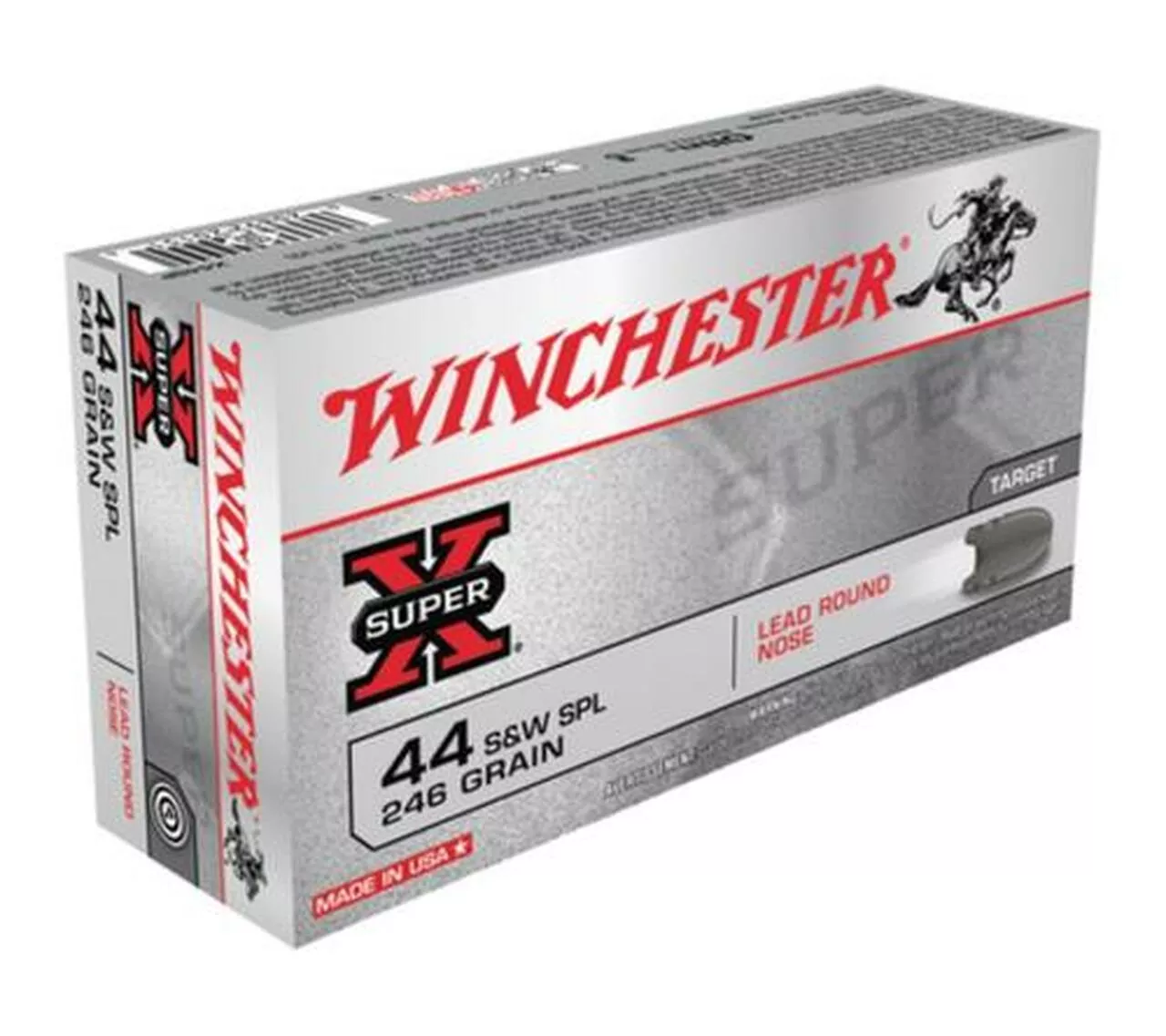 Winchester Super X 44 Special Lead Round Nose 246gr, 50rd Box