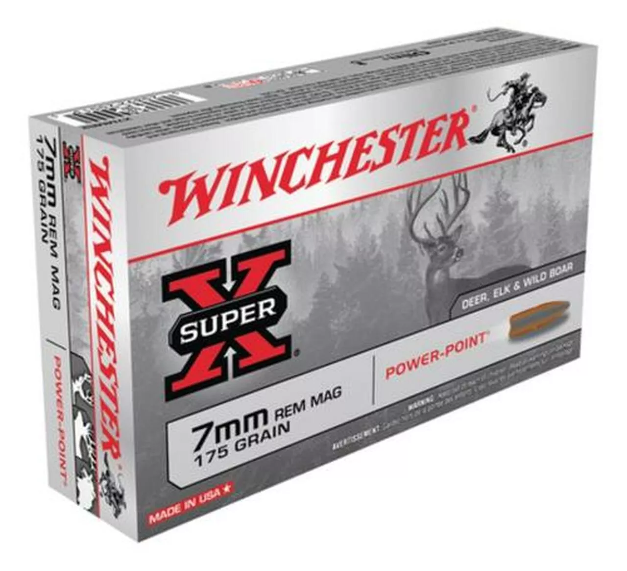 Winchester Super X 7mm Rem Mag Power-Point 175gr, 20Box/10Case