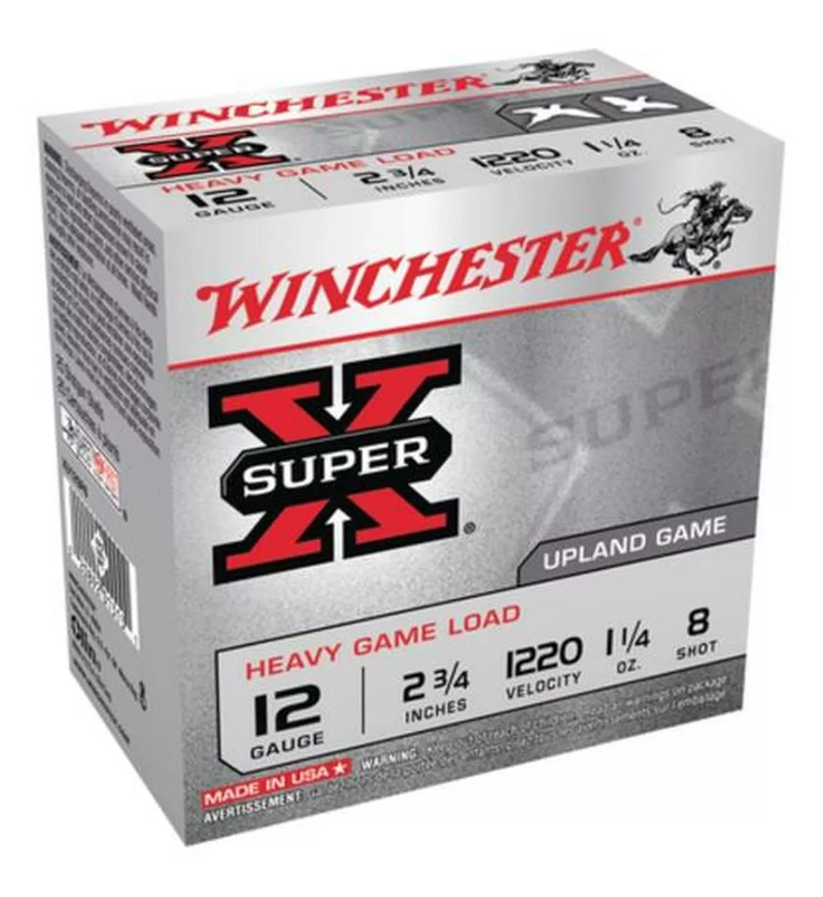 Winchester Super X Heavy Field Loads 12 ga 2.75″ 1.3 oz 8 Shot 25rd/Box