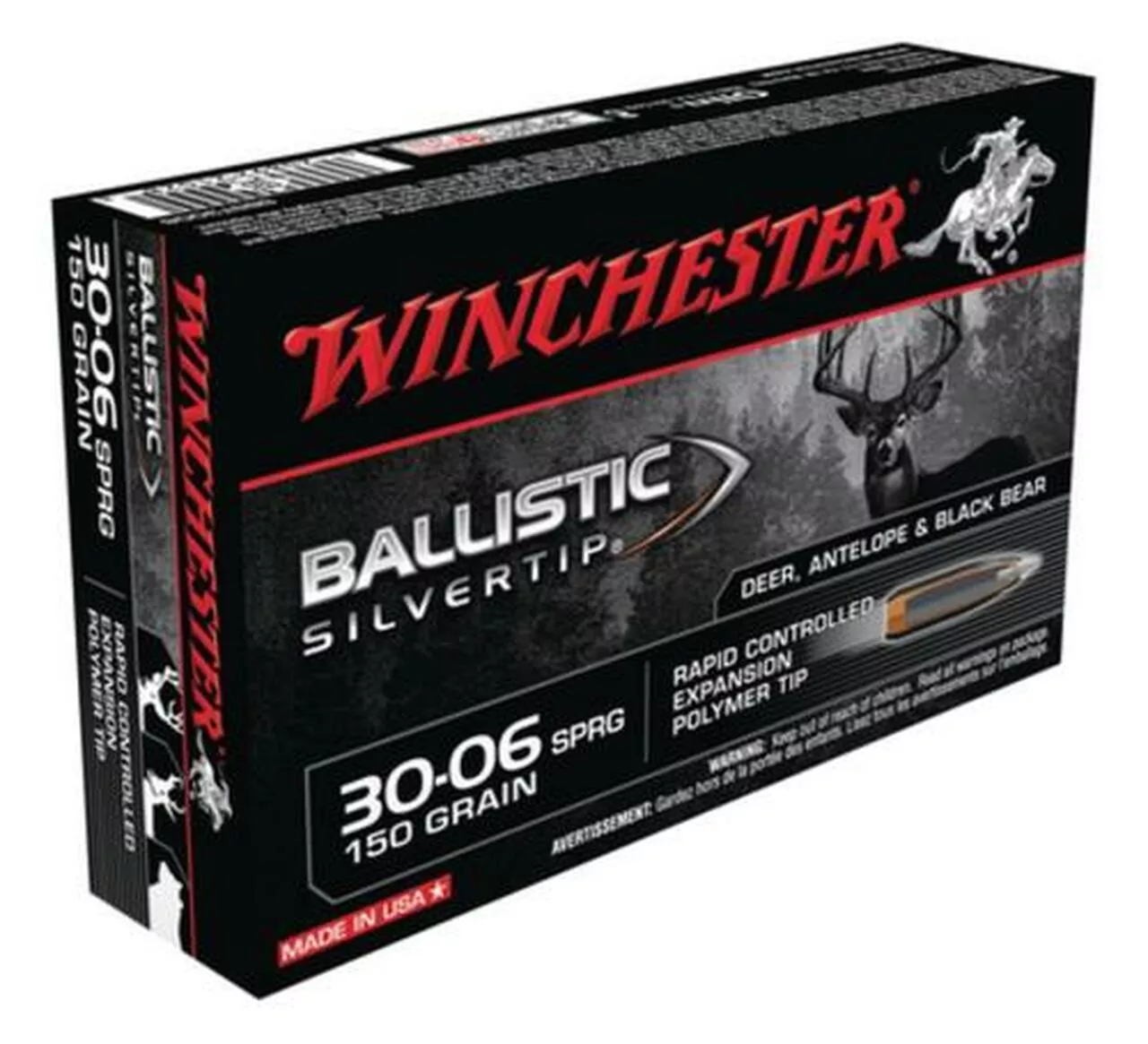 Winchester Supreme 30-06 Spg Ballistic Silvertip 150gr, 20Box/10Case