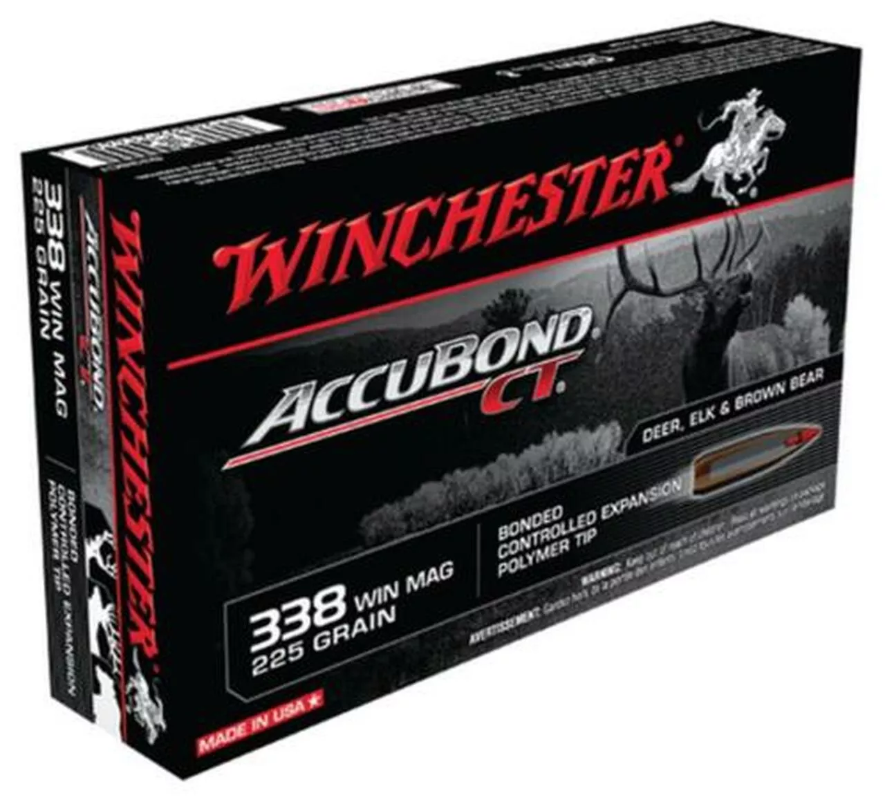 Winchester Supreme .338 Win Mag AccuBond CT 225gr 20rd Box