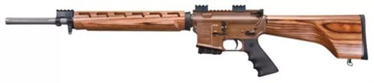 Windham Weaponry .308 Hunter SA 18″ Barrel, Nutmeg Laminate Wood Stock, 5rd