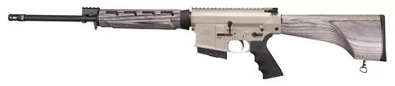 Windham Weaponry Model 308 Hunter .308 Winchester 18″ Fluted Medium Profile Barrel A2 Flash Suppressor Pepper Finish Laminated Hardwood Stock 5rd