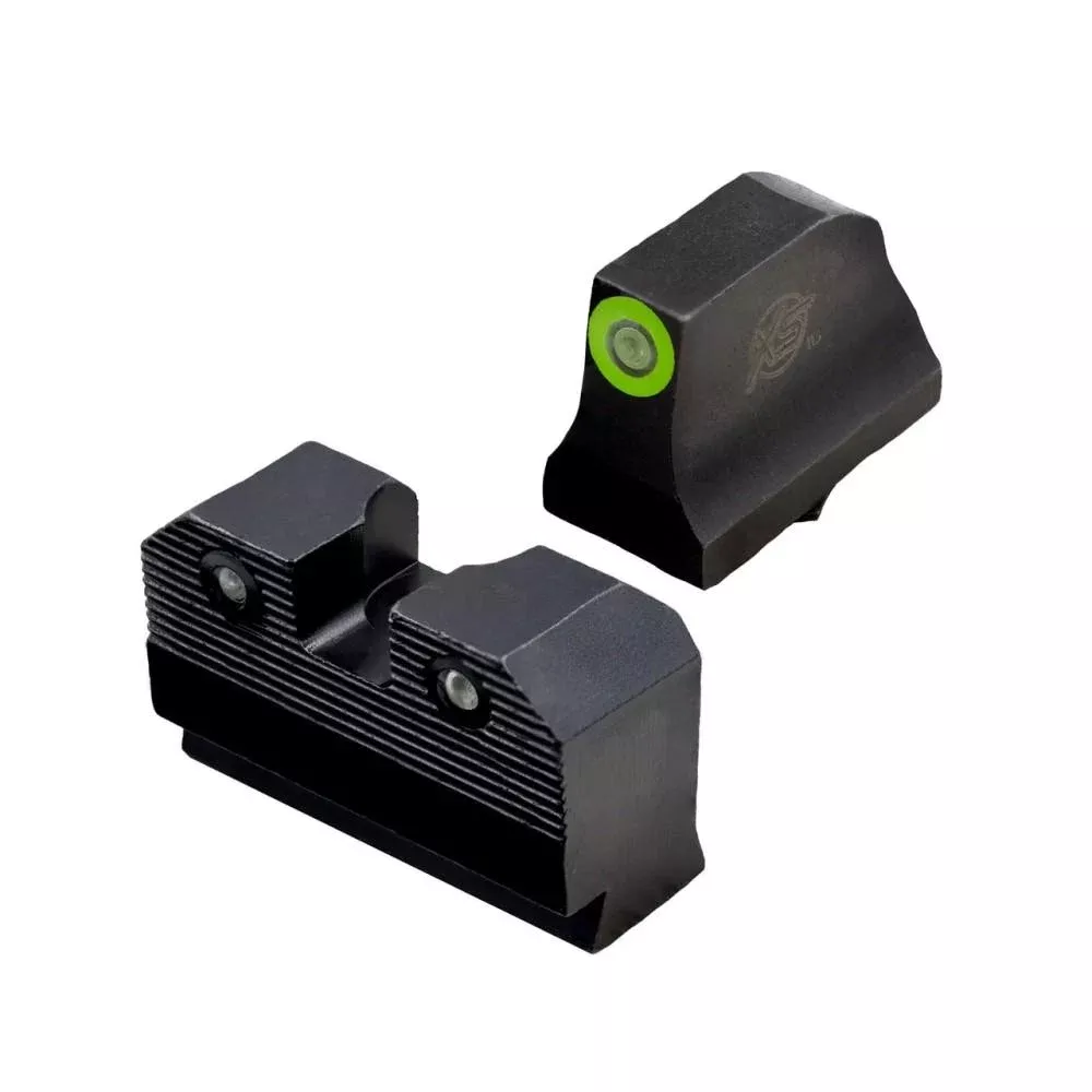 XS Sights R3D 2.0 Suppressor/RMR Height Green Front Black Rear - Glock 42/43/43X/48