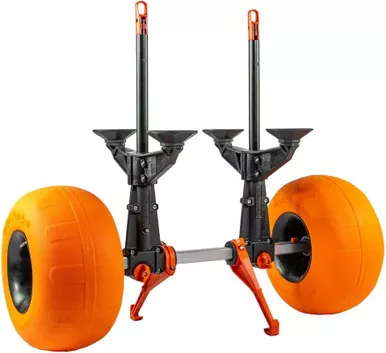 YakAttack TowNStow Scupper Kayak Cart w/ Sand Tires Adjust. 5.5"-14.5" Wide